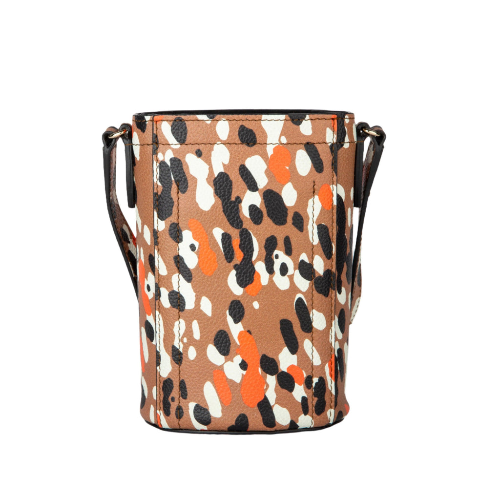 Furla Mini Crossbody Bucket Bag - Brown Leopard - AUSOUTLET.com.au