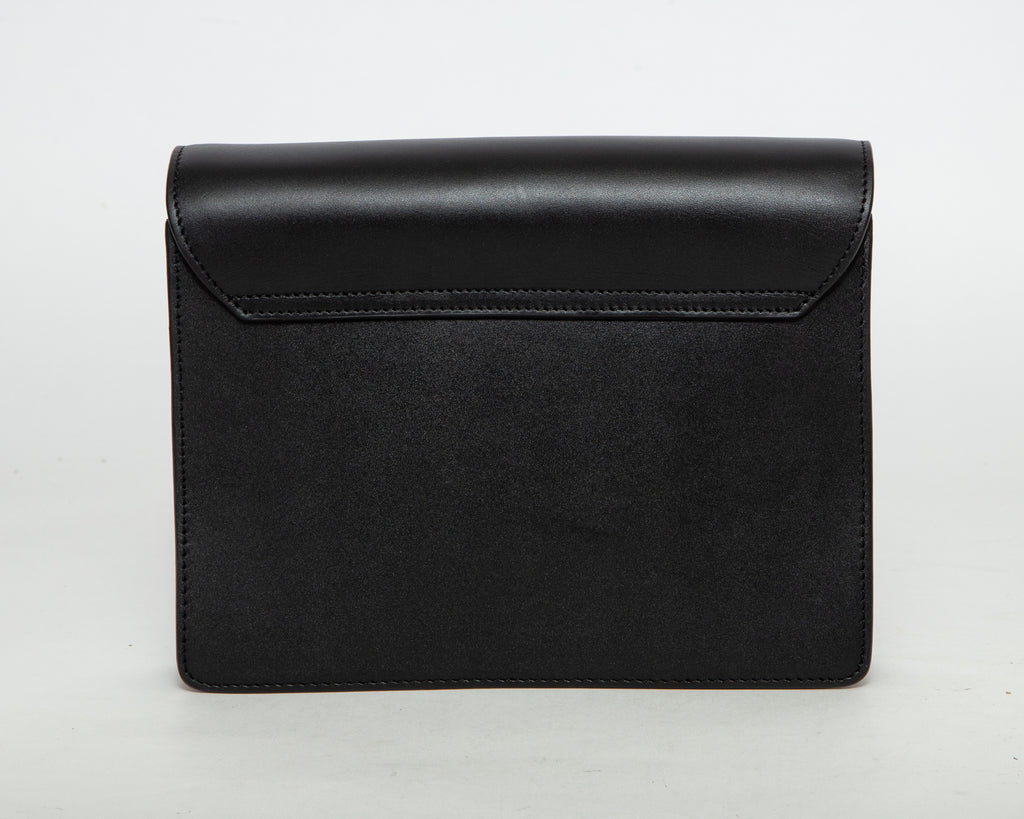 ELLEME Dimple Leather Crossbody Bag - Black