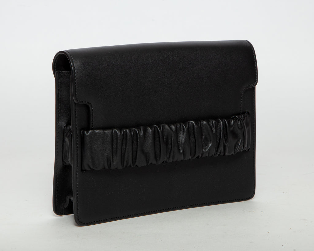 ELLEME Dimple Leather Crossbody Bag - Black