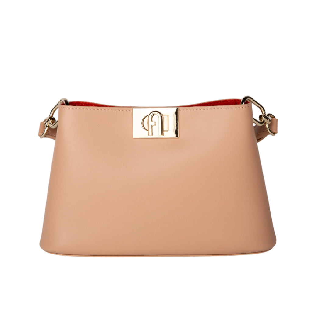 Furla Fleur Shoulder Bag - Vitello Roma - Uni Cameo - AUSOUTLET.com.au