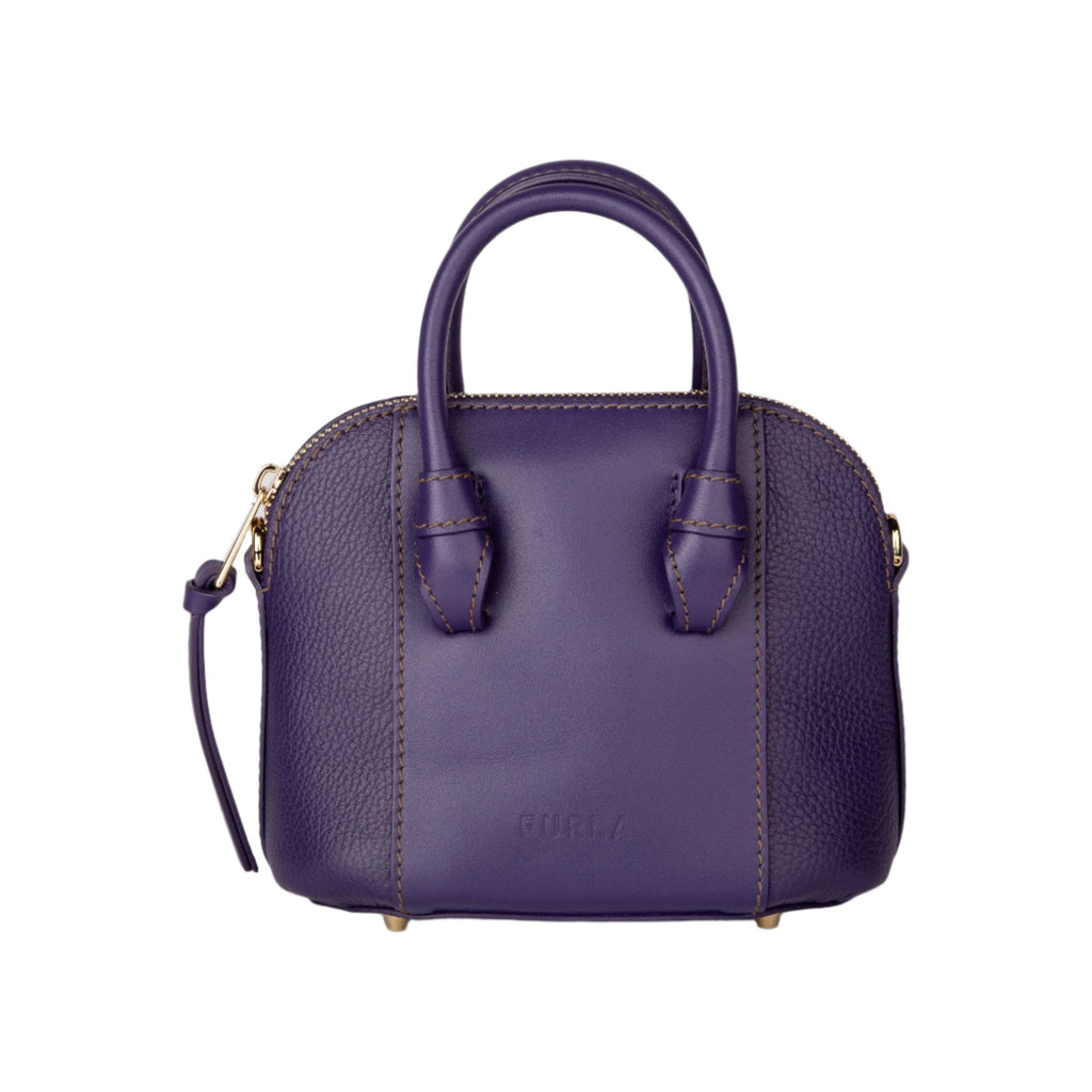 Furla Miastella Mini Dome - Vitello Roma St. Eracle - Purple - AUSOUTLET.com.au