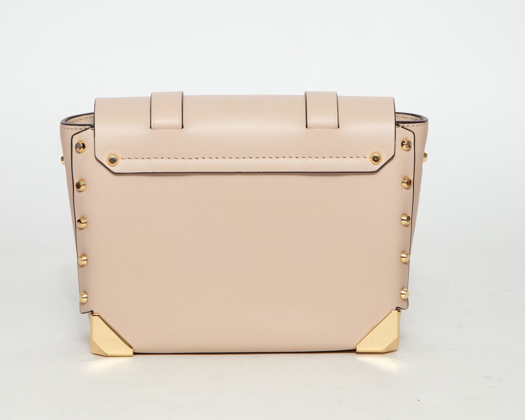 MICHAEL MICHAEL KORS Studded Matte-Leather Shoulder Bag - Cream