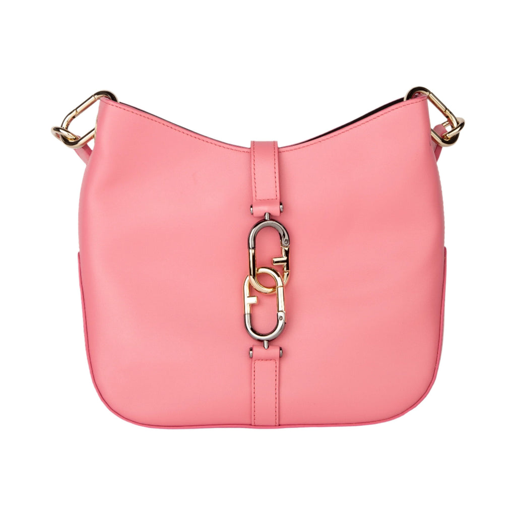 Furla Club Hobo - Tessuto Canvas, Vitello Roma - Uni Grano - AUSOUTLET.com.au