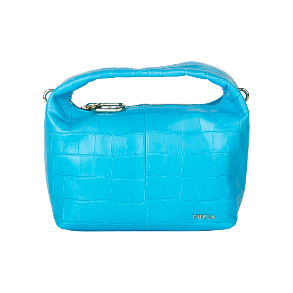 Furla Ginger Mini Crossbody - Vitello St. Cocco Wendy - Uni Ciano - AUSOUTLET.com.au