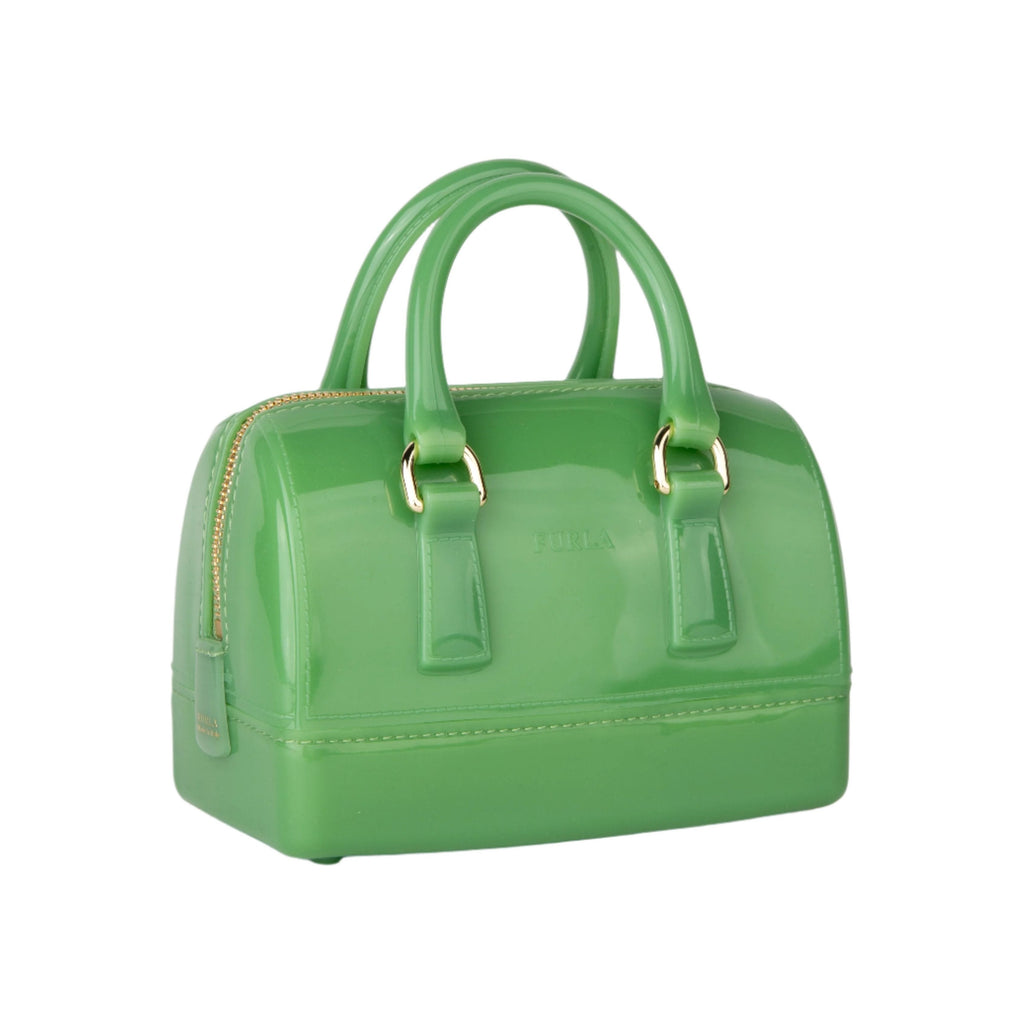 Furla Candy Mini Bag - Gomma, Metallo - Grass Green - AUSOUTLET.com.au