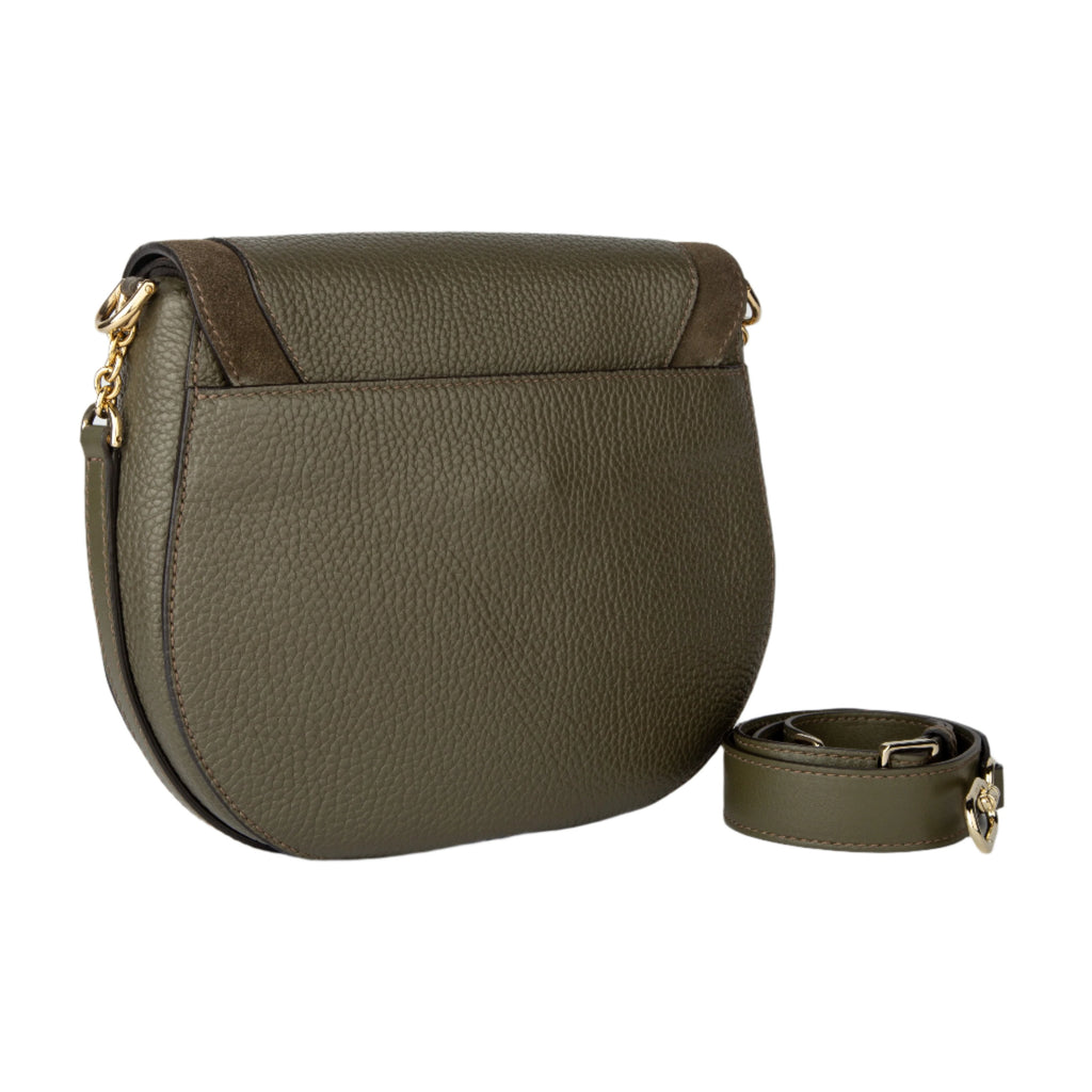 Furla Club Crossbody - Vitello St. Daino - Suede Uni Salvia - AUSOUTLET.com.au