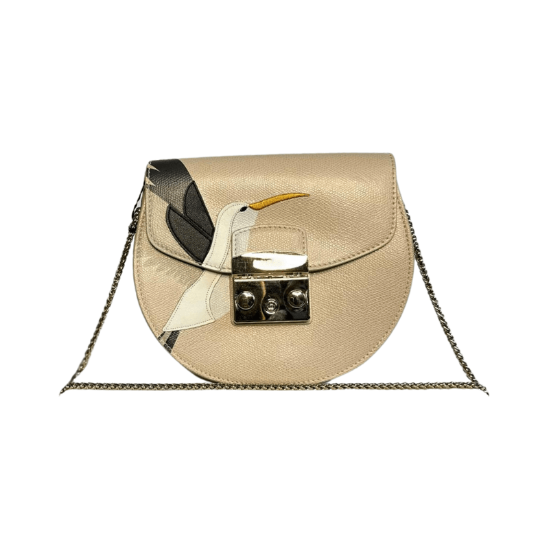 Furla Metropolis Mini Crossbody Round - Toni Ballerina + Talco - AUSOUTLET.com.au