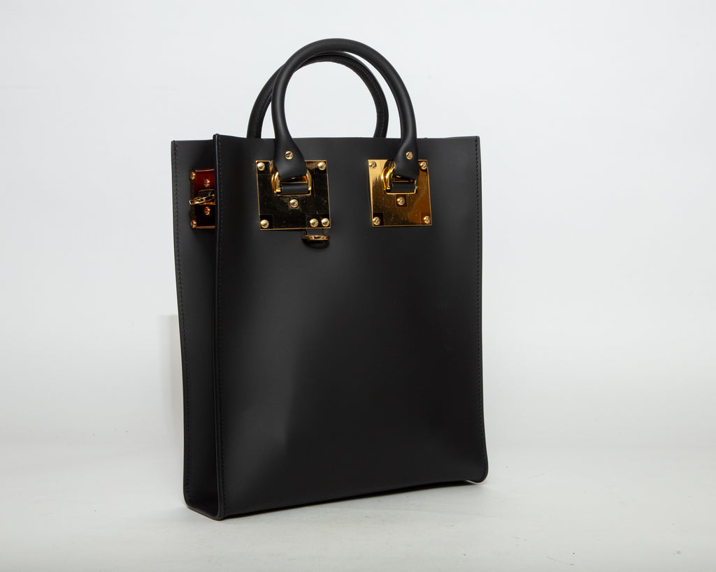 SOPHIE HULME Albion Leather Tote Bag - Black