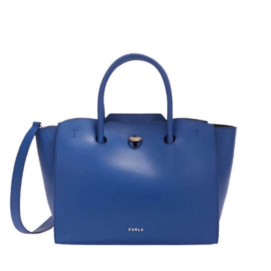 Furla Genesi Medium Tote - Blue - AUSOUTLET.com.au