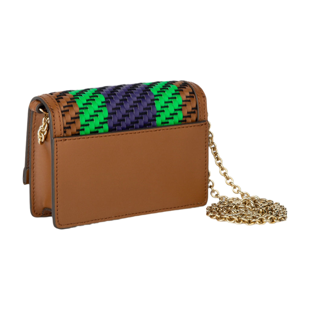 Furla 1927 Micro Crossbody Bag - Brown, Purple & Green - AUSOUTLET.com.au