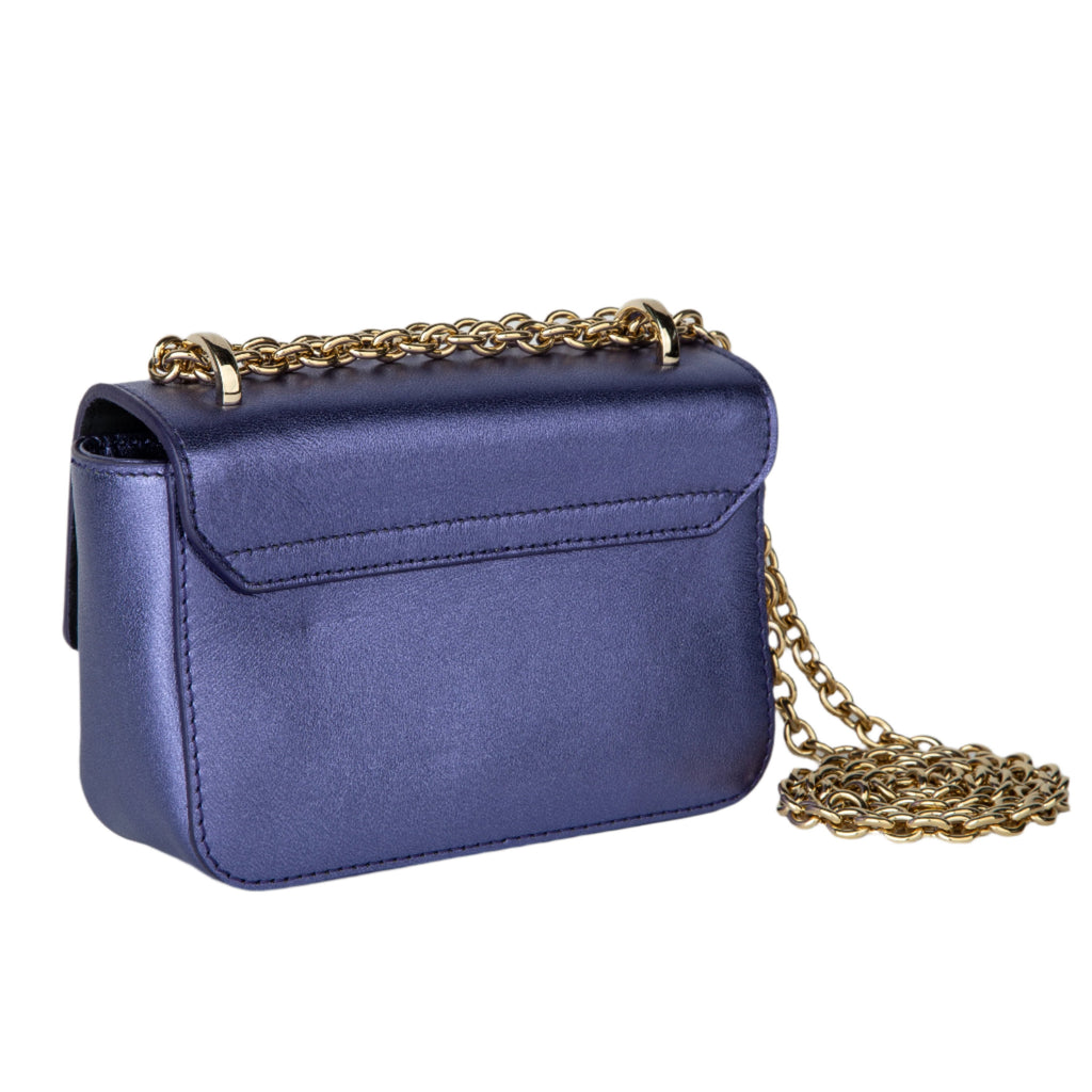 Furla Metropolis Mini Crossbody - Vitello Roma - Uni Vibe Blue - AUSOUTLET.com.au