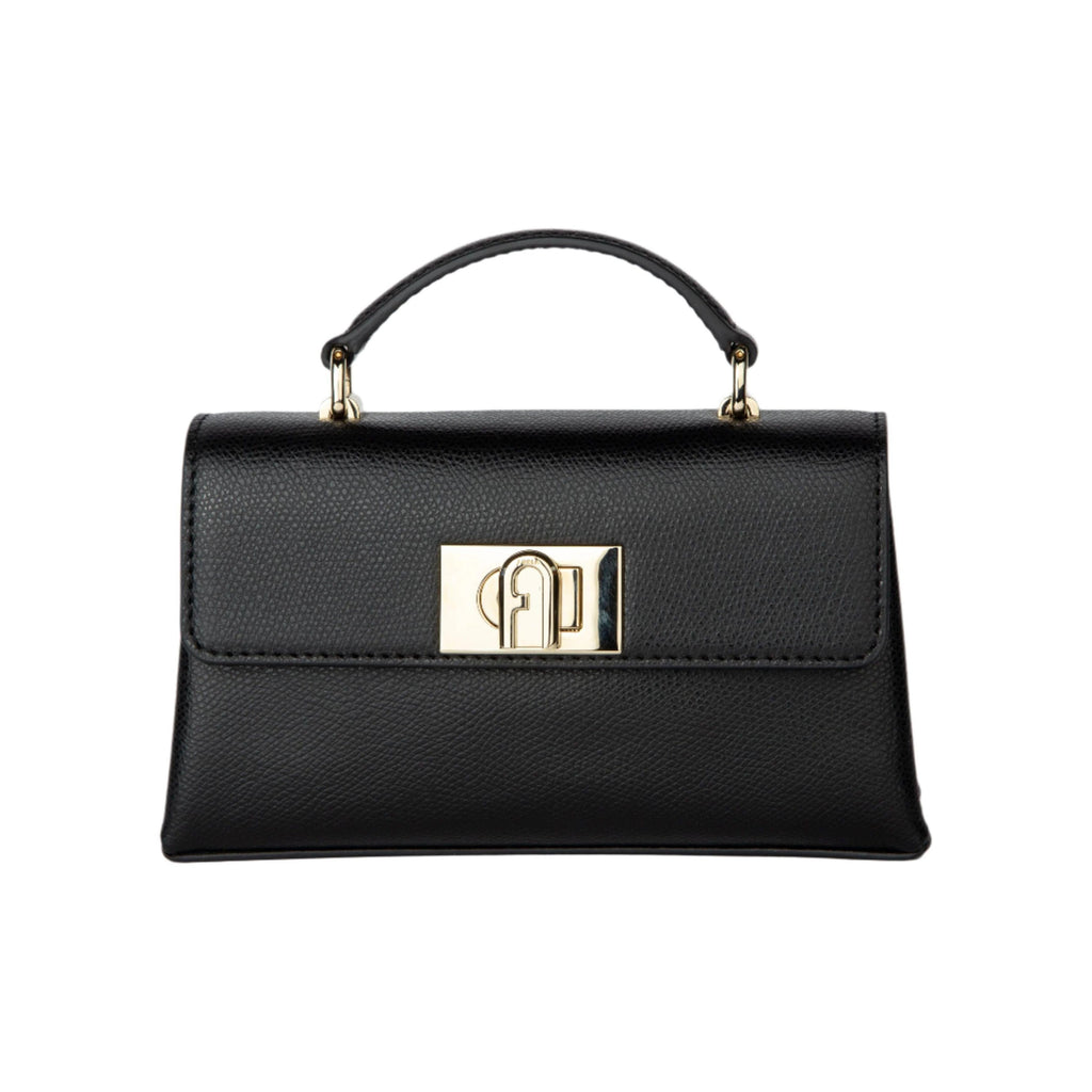 Furla 1927 Mini Crossbody Top Handle Bag - Nero - AUSOUTLET.com.au