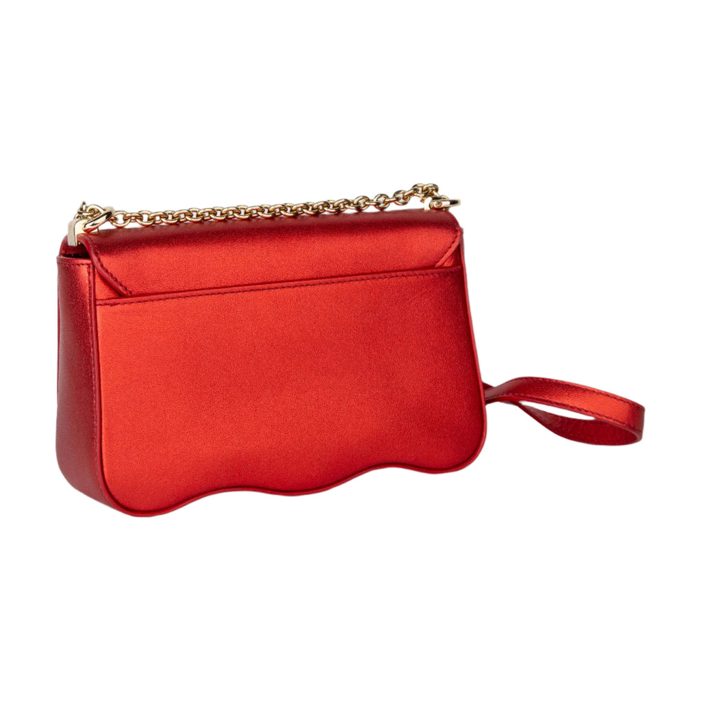 Furla 1927 Mini Crossbody Wave Bag - Rosso - AUSOUTLET.com.au