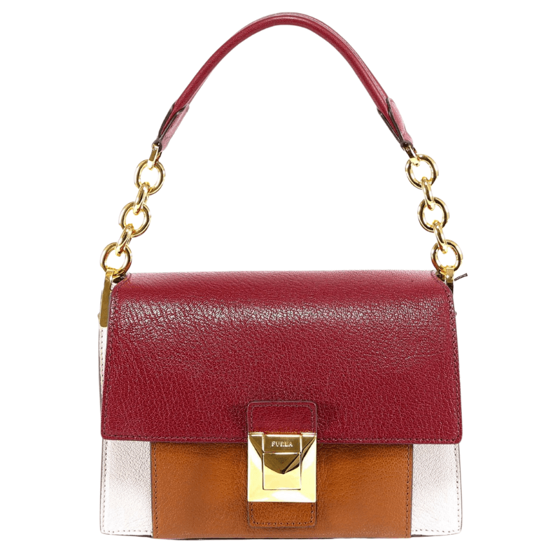 Furla Diva Mini Shoulder Bag - Lino + Ribes + Nocciola - AUSOUTLET.com.au