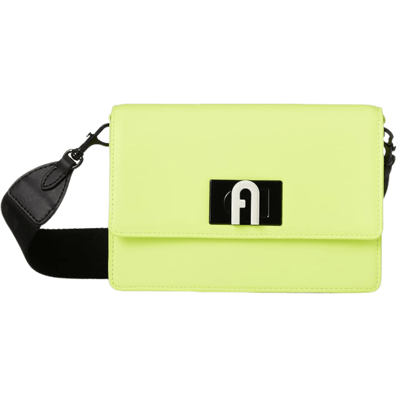 Furla 1927 Soft Mini Crossbody 20 - Giallo Fluorescente + Nero - AUSOUTLET.com.au