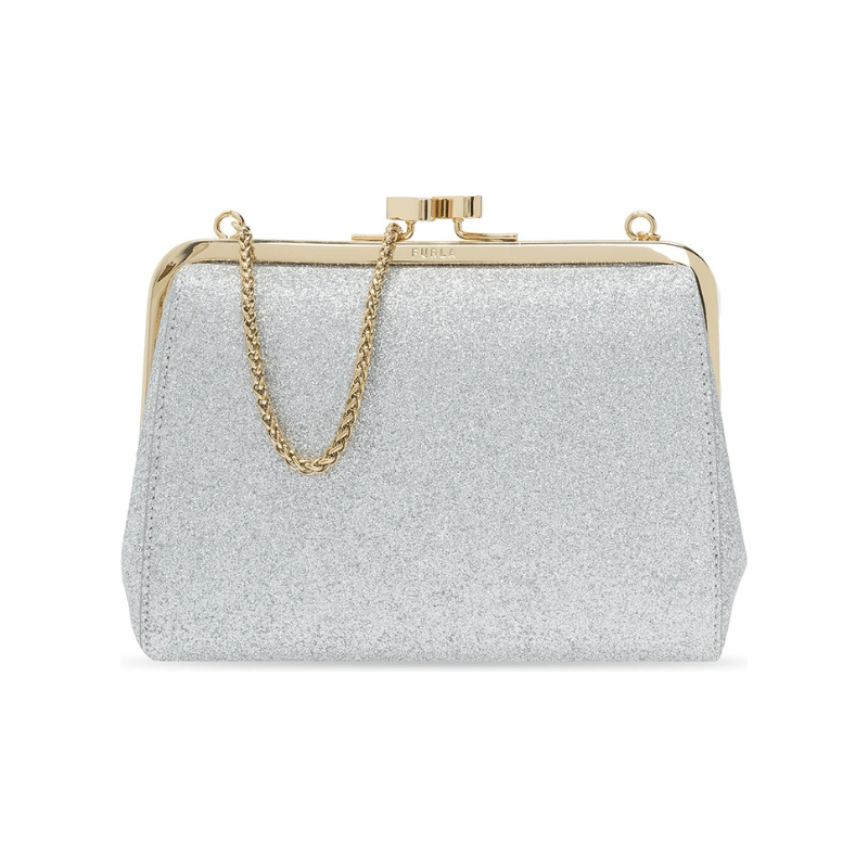 Furla Evening Mini Clutch Bag - Argento Silver - AUSOUTLET.com.au