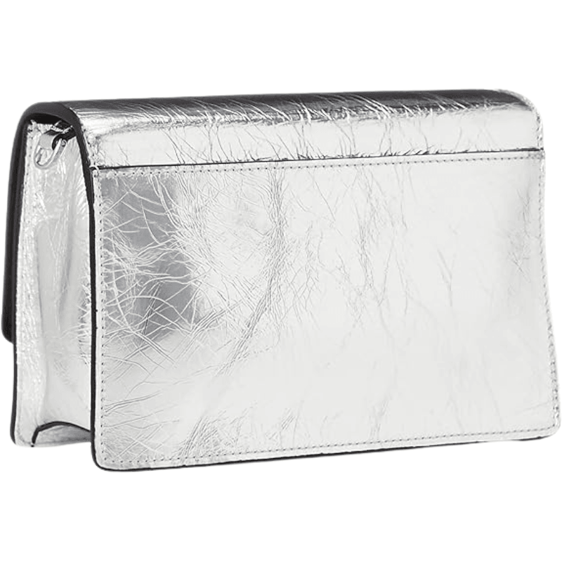 Furla 1927 Soft Mini Crossbody 20 - Silver + Nero - AUSOUTLET.com.au