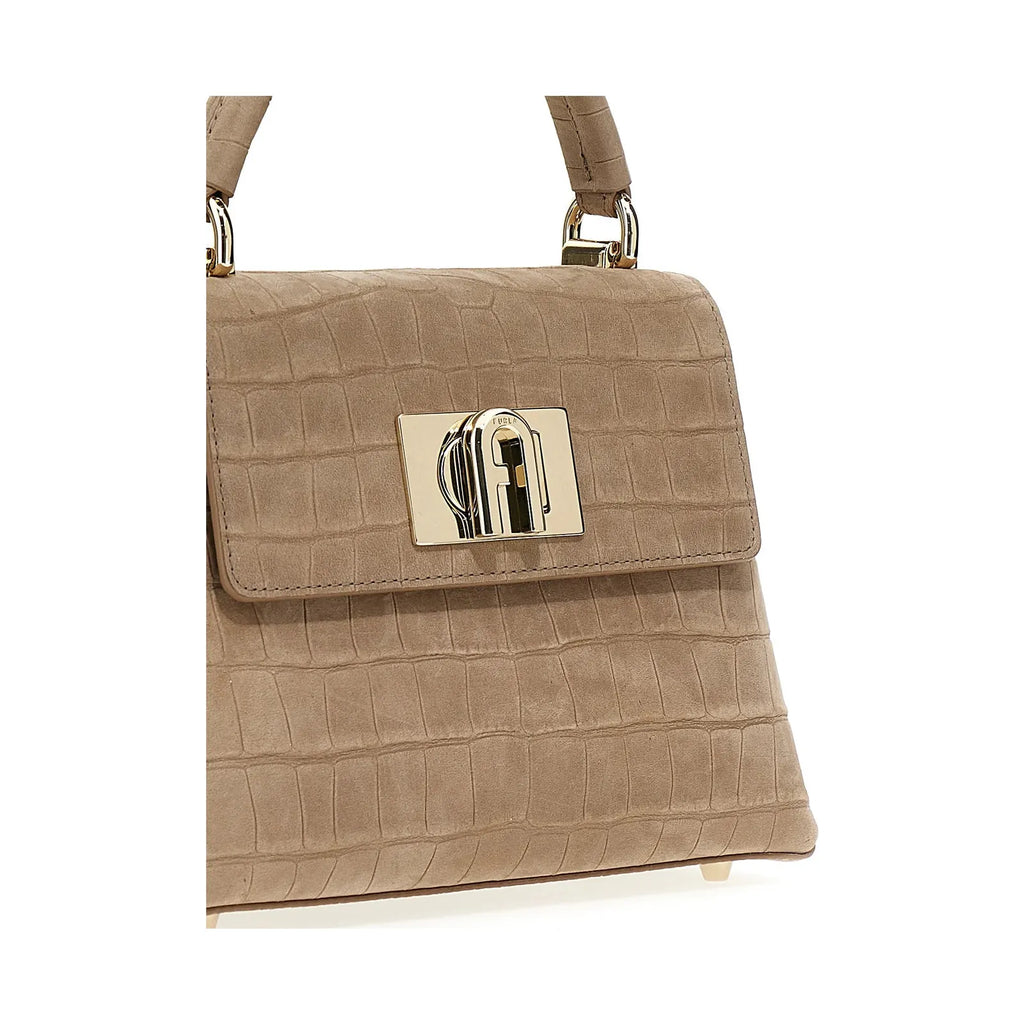 Furla 1927 Mini Top Handle - Greige - AUSOUTLET.com.au