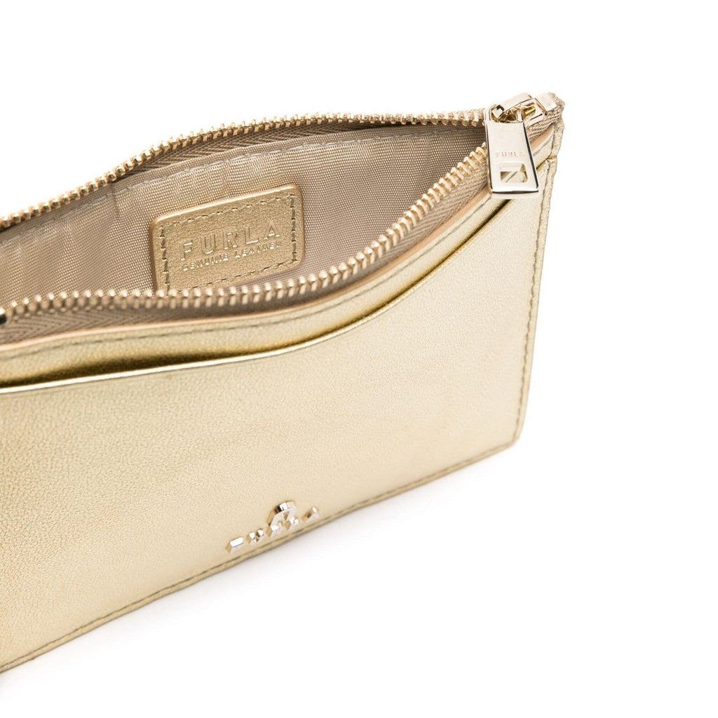 Furla Camelia Large Card Case - Gold - AUSOUTLET.com.au