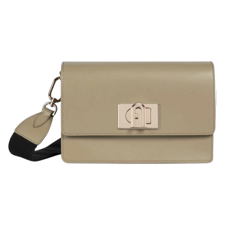 Furla 1927 Soft Mini Crossbody - Juta Nero - AUSOUTLET.com.au