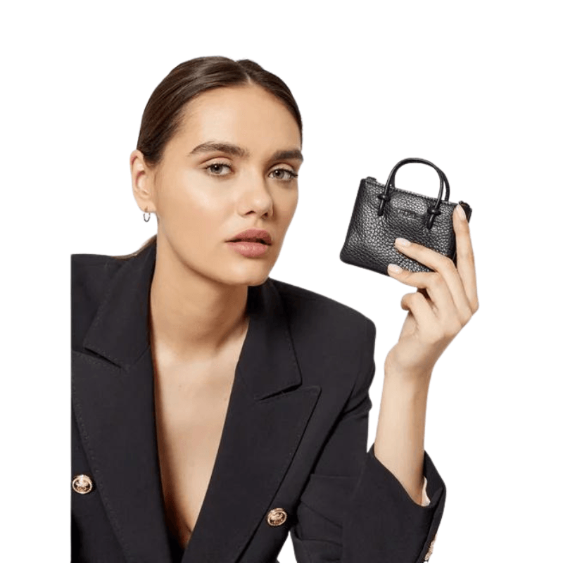 Furla Essential Micro Vertical Crossbody - Nero - AUSOUTLET.com.au