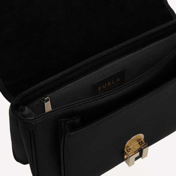 Furla Cosy Small Shoulder Bag - Nero - AUSOUTLET.com.au