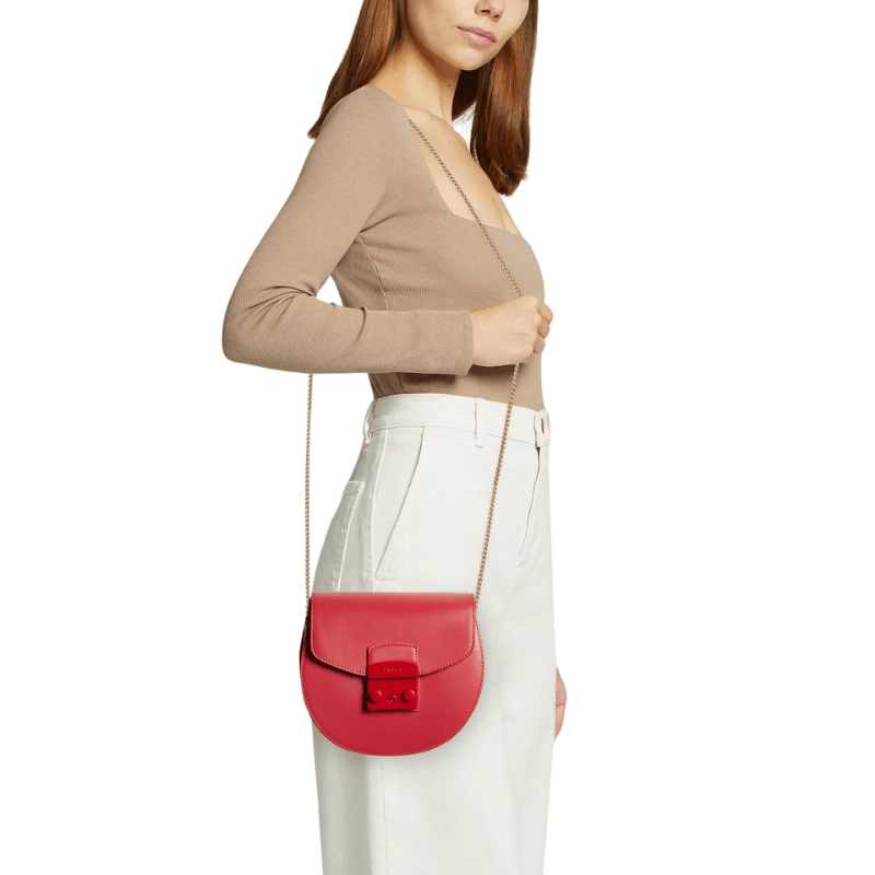 Furla Metropolis Mini Crossbody Round - Ruby (Copy) - AUSOUTLET.com.au