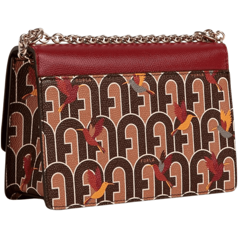 Furla 1927 Mini Crossbody 20 - Toni Caffe + Ciliegia - AUSOUTLET.com.au