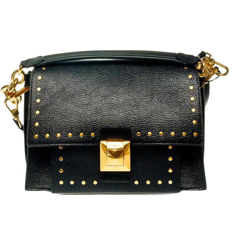 Furla Diva Small Shoulder Bag - Nero - AUSOUTLET.com.au