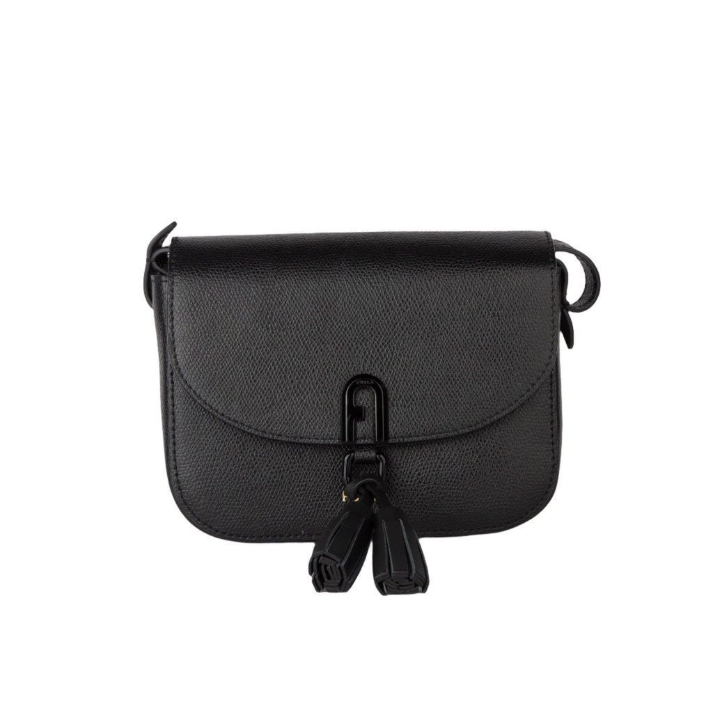 Furla 1927 Mini Tassel Crossbody Bag - Nero - AUSOUTLET.com.au