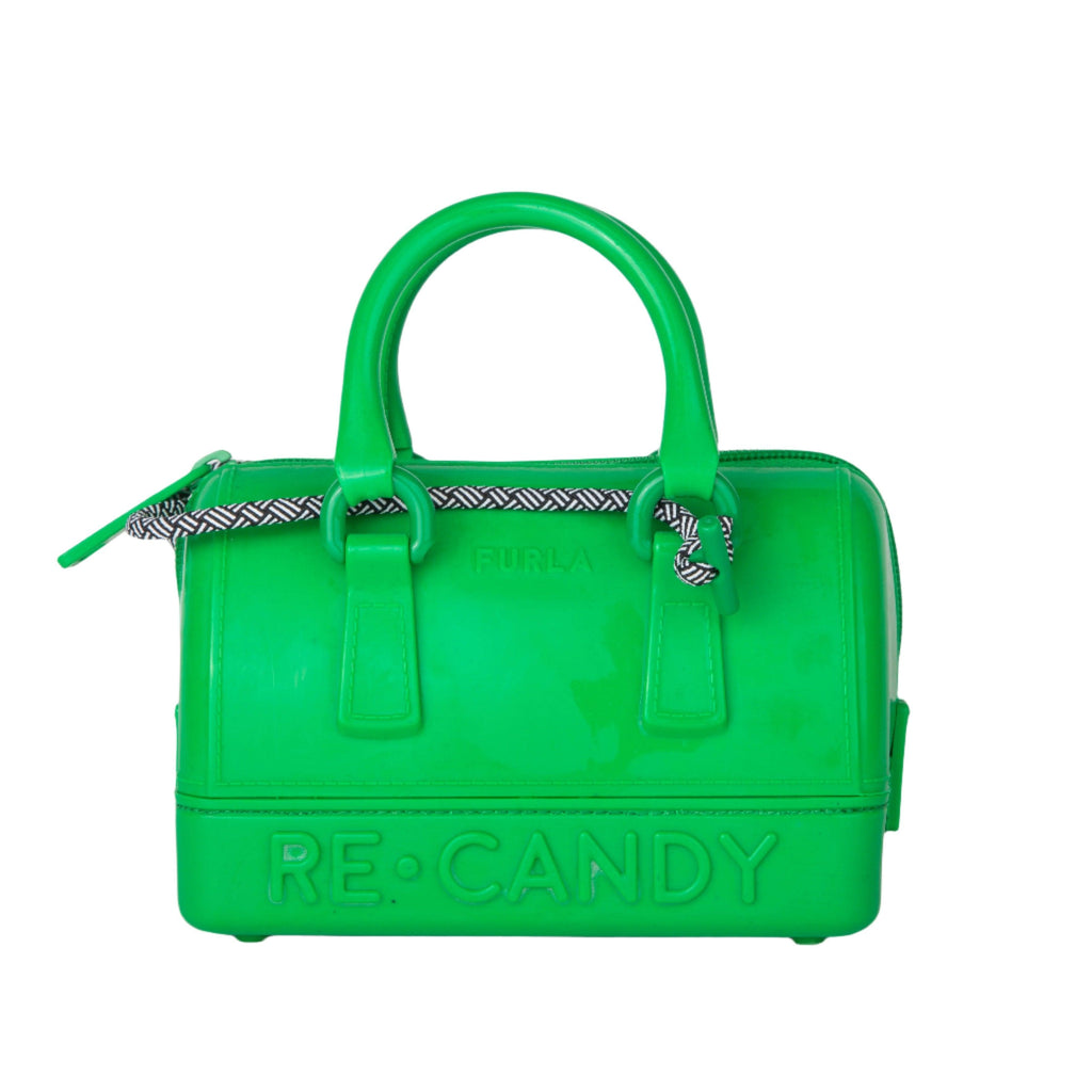 Furla Mini RE CANDY Boston Bag - Grass Green - AUSOUTLET.com.au