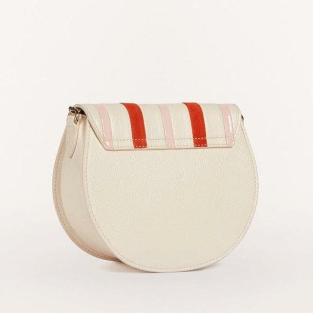 Furla Metropolis Mini Crossbody Round - Tangerine + Beige - AUSOUTLET.com.au