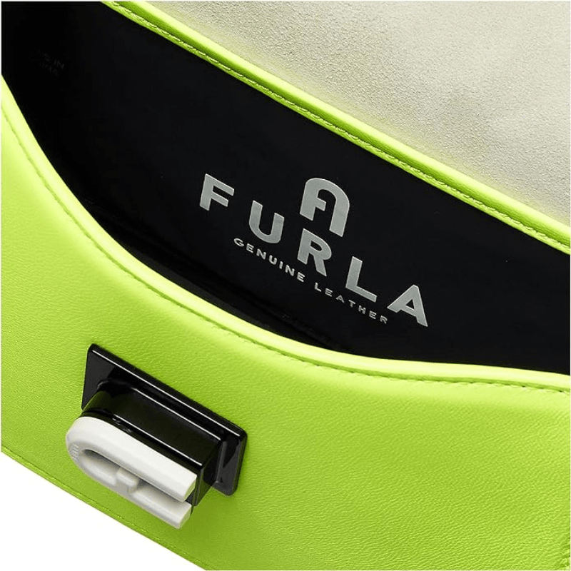 Furla 1927 Soft Mini Crossbody 20 - Giallo Fluorescente + Nero - AUSOUTLET.com.au