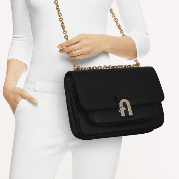 Furla Cosy Small Shoulder Bag - Nero - AUSOUTLET.com.au