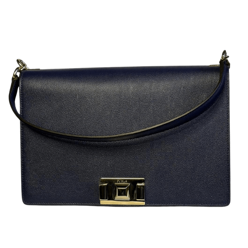 Furla Mimi Medium Shoulder Bag - Blu Notte - AUSOUTLET.com.au