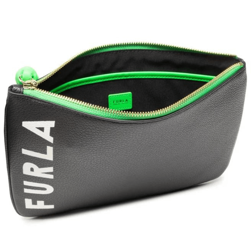 Furla Essential Large Pouch - Nero Talco Fluorescente - AUSOUTLET.com.au