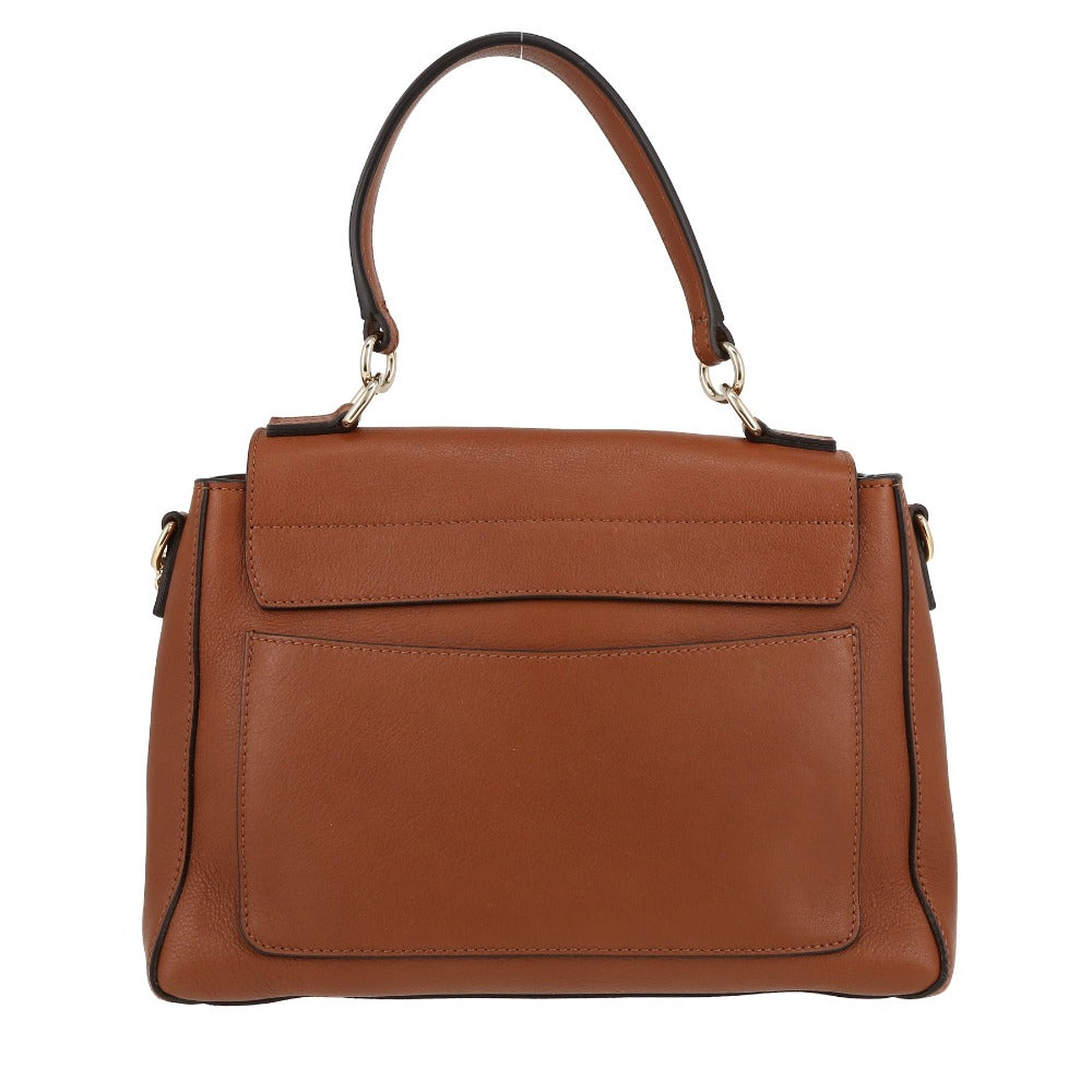 Chloé Faye Leather Shoulder Bag - Brown - AUSOUTLET.com.au