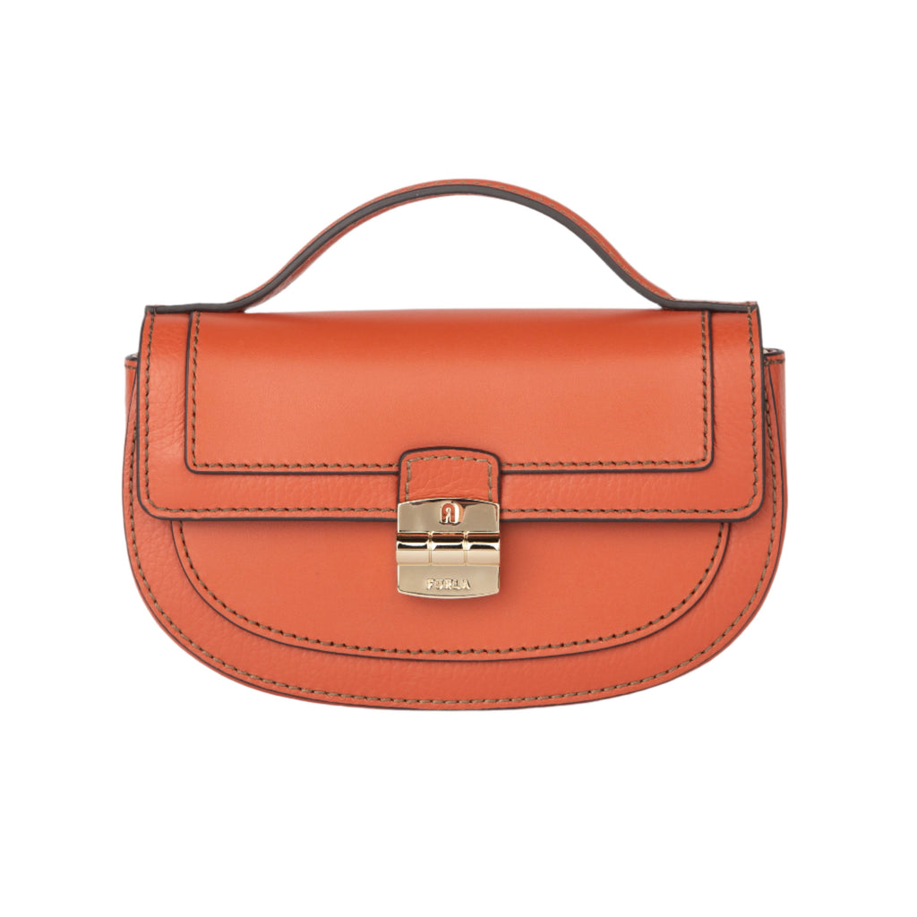 Furla Club 2 Small Crossbody Bag - Orange - AUSOUTLET.com.au