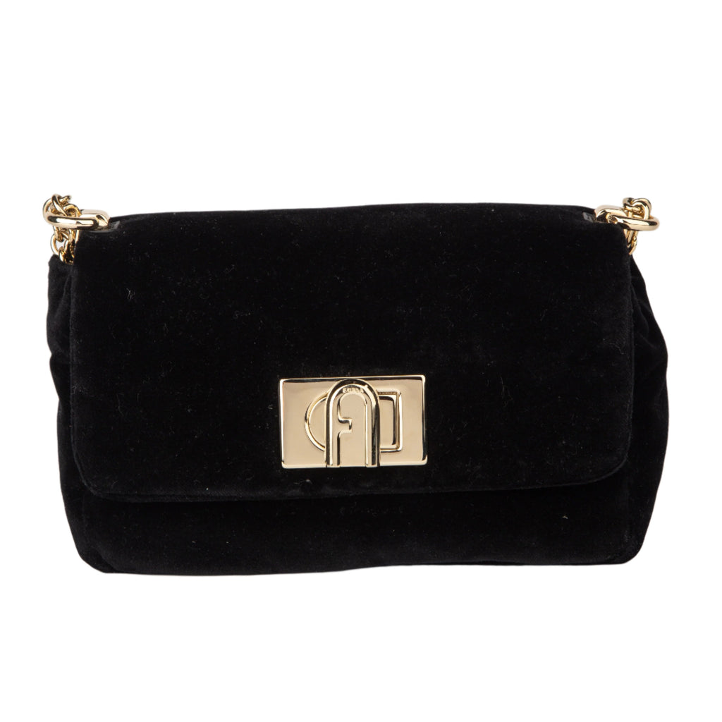 Furla Mini Crossbody - Black/Light Gold - AUSOUTLET.com.au