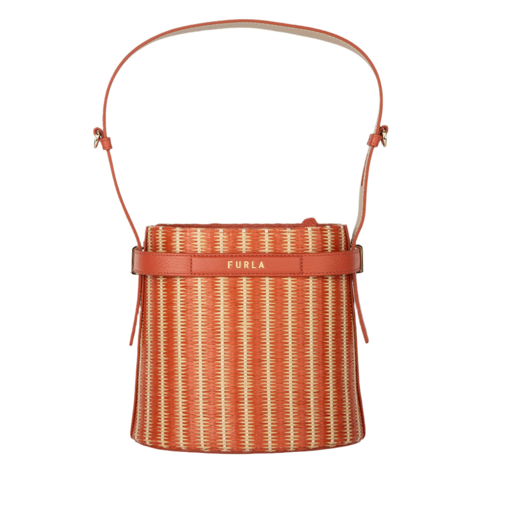 Furla Mini Bucket Bag - Uni Toni Cannella Orange - AUSOUTLET.com.au