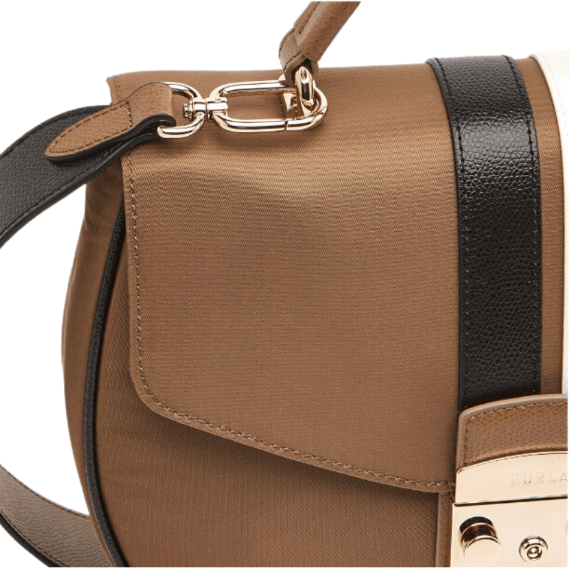 Furla Metropolis Medium Top Handle Bag - Fango Nero - AUSOUTLET.com.au