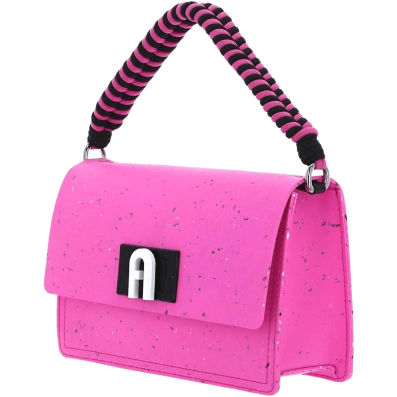 Furla 1927 Soft Mini Crossbody - Toni Fucsia + Nero - AUSOUTLET.com.au