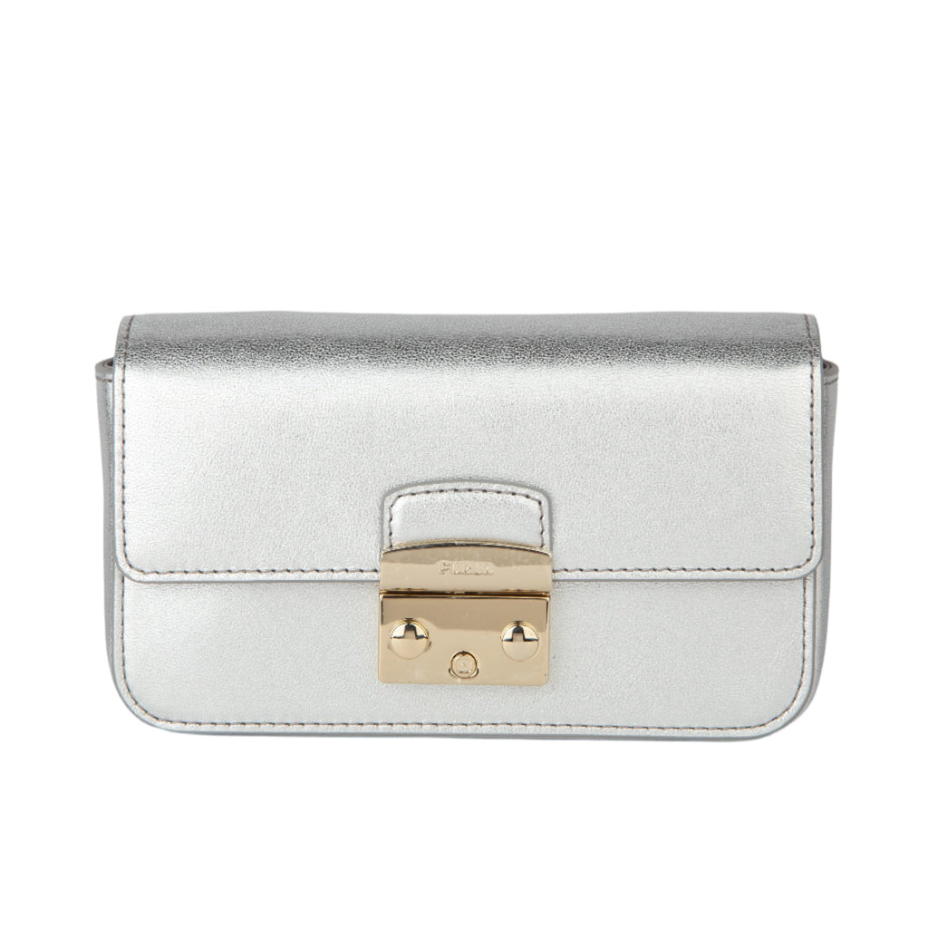 Furla Mini Crossbody Metropolis - Uni Color Silver - AUSOUTLET.com.au