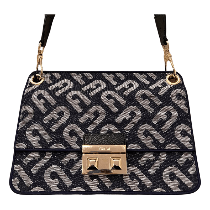 Furla Bella Small Crossover Bag - Toni Blue Denim - AUSOUTLET.com.au