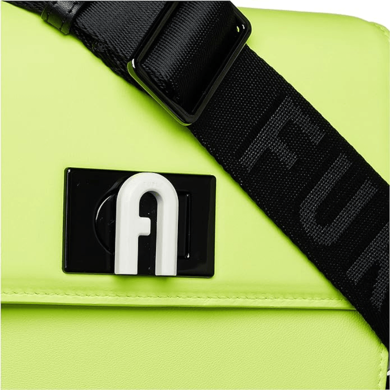 Furla 1927 Soft Mini Crossbody 20 - Giallo Fluorescente + Nero - AUSOUTLET.com.au