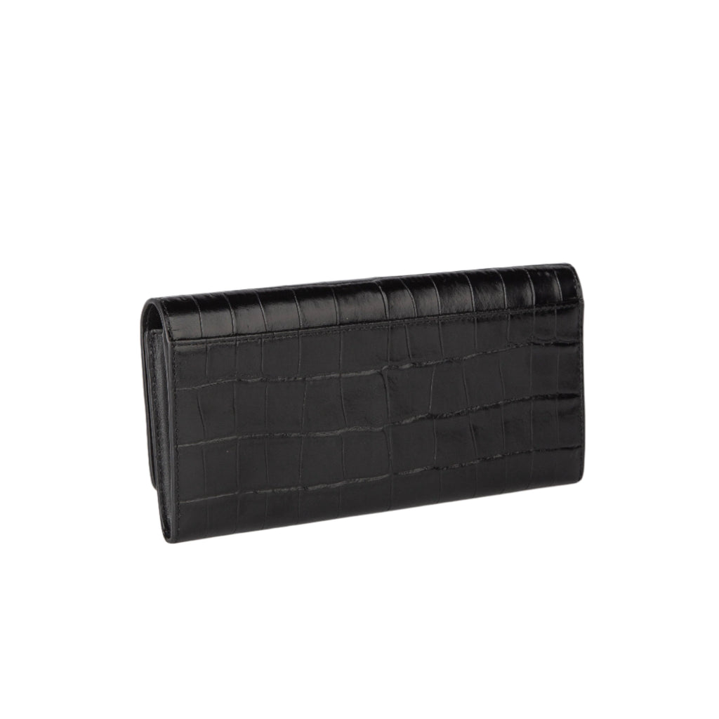 Furla 1927 Continental Wallet - Ares Black and Gold - AUSOUTLET.com.au