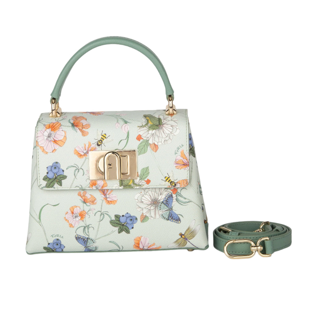 Furla 1927 Mini Top Handle - Ares Uni Toni Cristallo Light Gold - AUSOUTLET.com.au