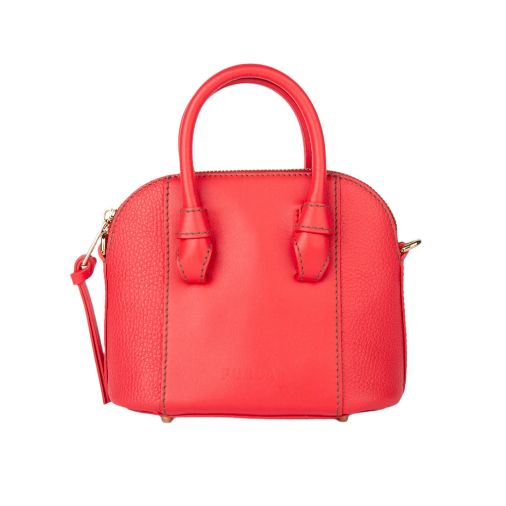 Furla Miastella Mini Dome - Flame Red - AUSOUTLET.com.au