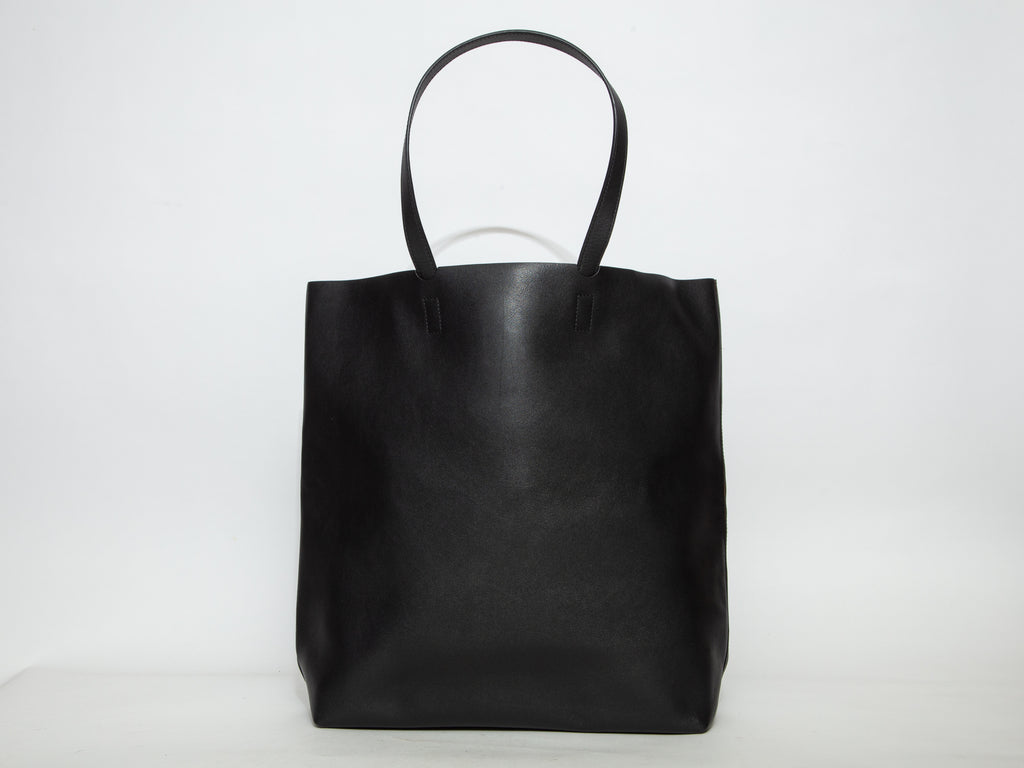 KENZO Textured Leather Shopping Tote - Black