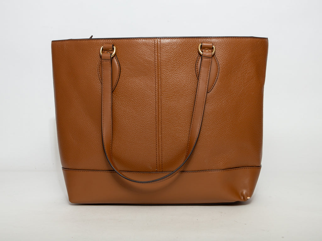 MICHAEL MICHAEL KORS Jet Set Textured Leather Tote - Brown